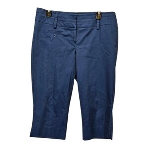 Zac & Rachel Blue Capri Pants 63% Cotton 34% Polyester 3% Spandex Size 10